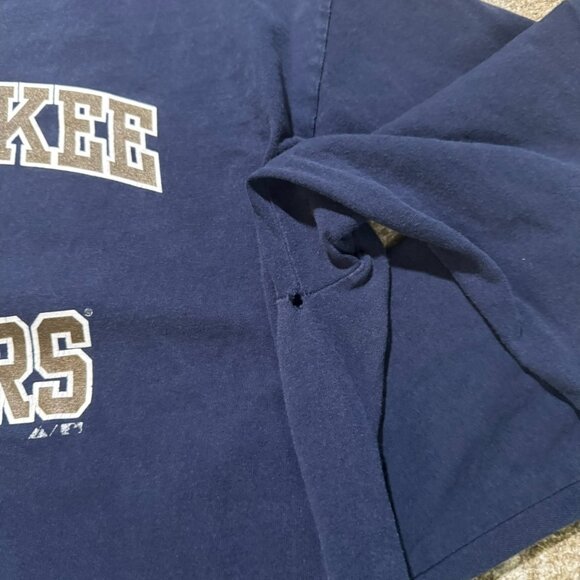 MLB Milwaukee Brewers Sweatshirt - Blue Lightweight Fit - Mens L - Picture 2 of 4